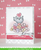 How You Bean? Conversation Heart Add-On-  Lawn Fawn Clear Stamp
