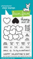 How You Bean? Conversation Heart Add-On-  Lawn Fawn Clear Stamp