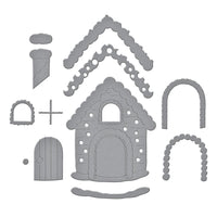 Gingerbread House - Spellbinders Etched Dies From Candy Christmas By Stamperia