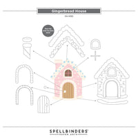 Gingerbread House - Spellbinders Etched Dies From Candy Christmas By Stamperia