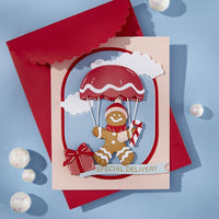 Gingerbread Delivery - Spellbinders Etched Dies From Candy Christmas By Stamperia