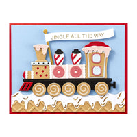 Gingerbread Train - Spellbinders Etched Dies From Candy Christmas By Stamperia