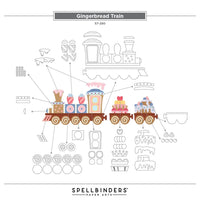 Gingerbread Train - Spellbinders Etched Dies From Candy Christmas By Stamperia