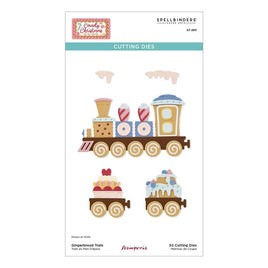 Gingerbread Train - Spellbinders Etched Dies From Candy Christmas By Stamperia