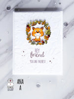 Foxes 4x6 Clear Stamp Set