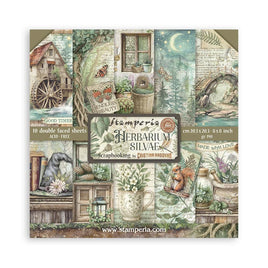 Herbarium Silvae - Stamperia Scrapbooking Pad 8"X8" 10/Pkg