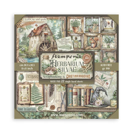 Herbarium Silvae - Stamperia Single-Sided Paper Pad 8"X8" 22/Pkg