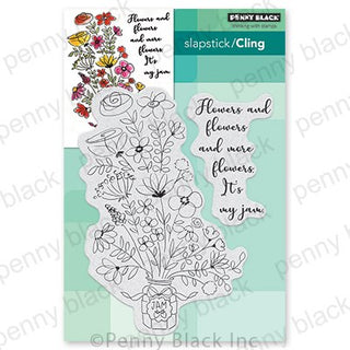 Flowers & Flowers... Cling Stamp
