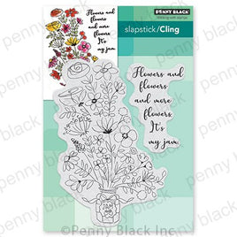 Flowers & Flowers... Cling Stamp