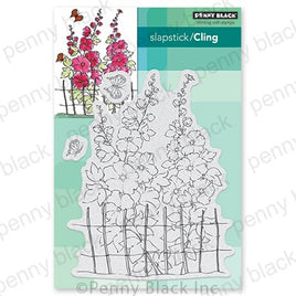 Hollyhock Heaven - Cling Stamp