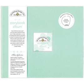 Mint - Doodlebug Storybook D-Ring Album 12"X12"