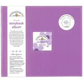 Lilac - Doodlebug Storybook D-Ring Album 12"X12"