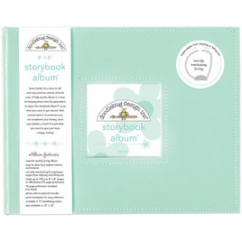 Mint - Doodlebug Storybook D-Ring Album 8"X8"