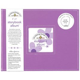 Lilac - Doodlebug Storybook D-Ring Album 8"X8"