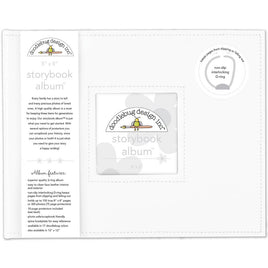 Lily White - Doodlebug Storybook D-Ring Album 8"X8"