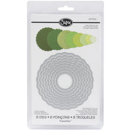 Scallop Circles Sizzix Framelits Dies 8/Pkg