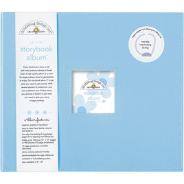 Bubble Blue - Doodlebug Storybook D-Ring Album 12"X12"