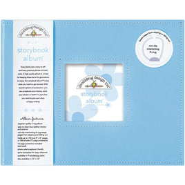 Bubble Blue - Doodlebug Storybook D-Ring Album 8"X8"