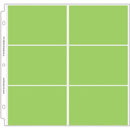 (6) 6"X4" Pockets - Doodlebug Page Protectors 12"X12" 12/Pkg