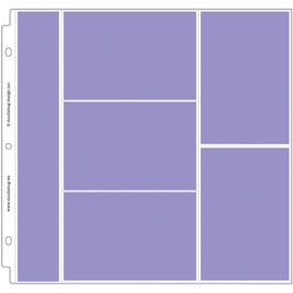 (1) 2"X12", (3) 6"X4" & (2) 4"X6" Pocket - Doodlebug Page Protectors 12"X12" 12/Pkg