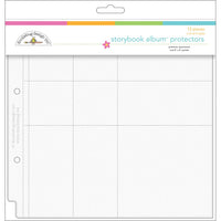 3 Each Of All 4 Styles - Doodlebug Page Protector Assortment 8"X8" 12/Pkg