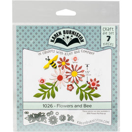Flowers & Bee - Karen Burniston Dies