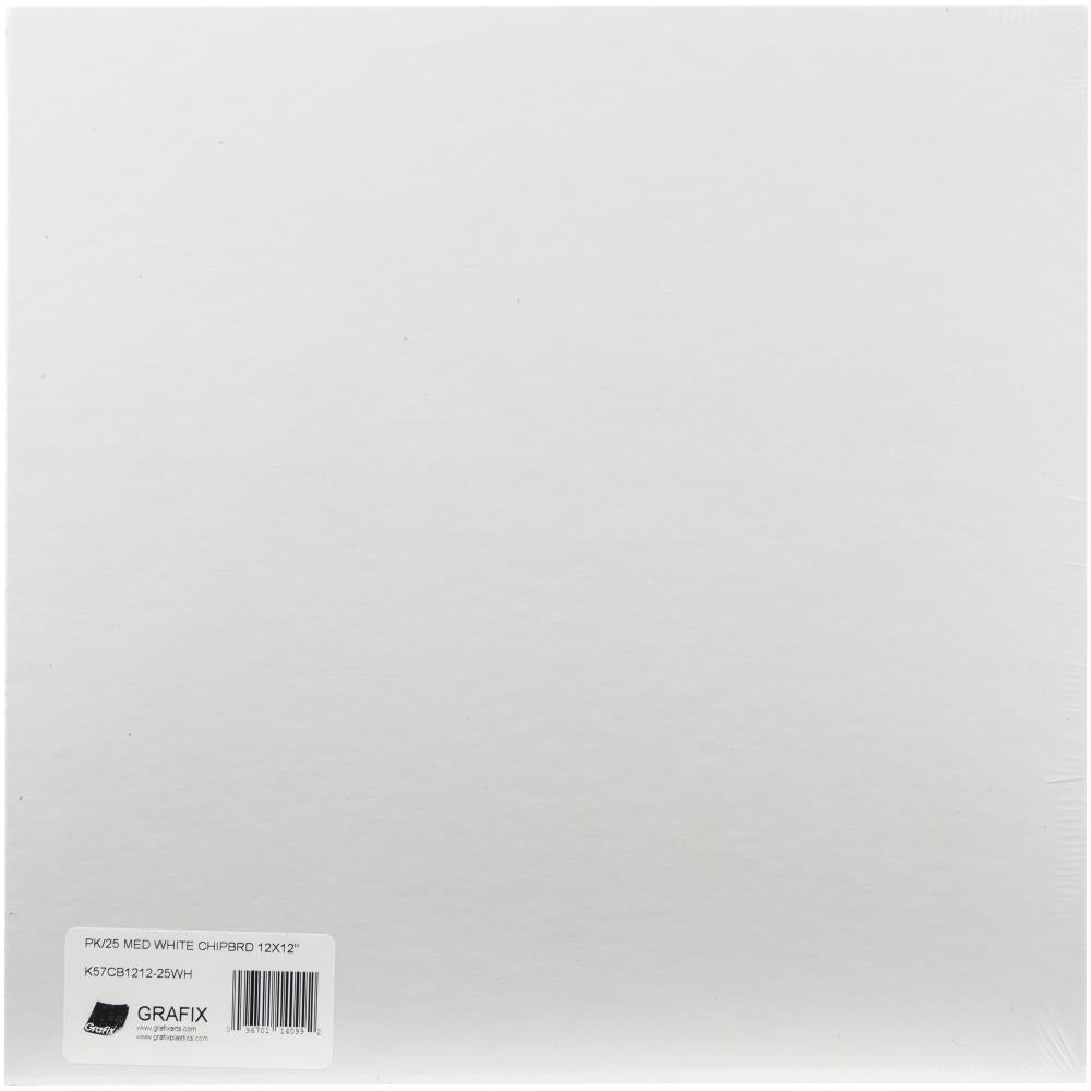 Grafix Medium Weight Chipboard Sheets 12x12 25-pkg-natural