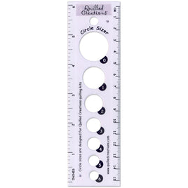 Quilled Creations Circle Sizer Ruler Tool 6"