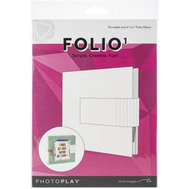 White - PhotoPlay Maker Series Folio 6"X6"