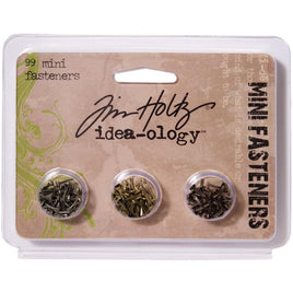 Antique Nickel, Brass & Copper - Idea-Ology Metal Screw-Top Paper Fasteners .25" 99/Pkg