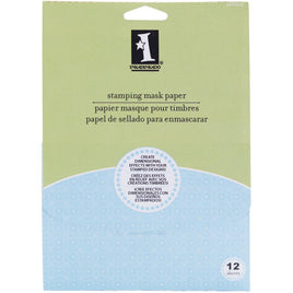 Inkadinkado Stamping Mask Paper 7"X5" 12/Pkg