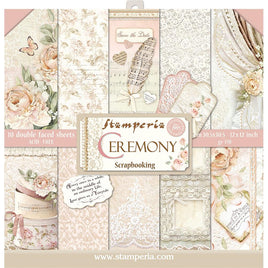 Ceremony- Stamperia Double-Sided Paper Pad 12"X12" 10/Pkg