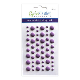 Matte Violet - Eyelet Outlet Adhesive-Back Enamel Dots 54/Pkg