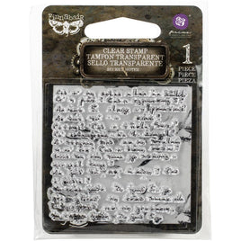 Secret Notes - Finnabair Clear Stamp 2.5"X3"