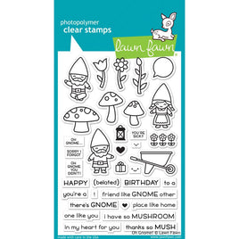 Oh Gnome! - Lawn Fawn Clear Stamp
