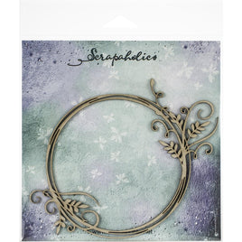 Vine Flourish Frame, 6"X4" - Scrapaholics Laser Cut Chipboard 1.8mm Thick