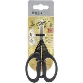 Tim Holtz Non-Stick Titanium Micro Serrated Mini Snips 5"