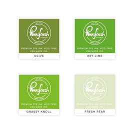 Pinkfresh Studio Premium Dye Cube Ink Pads 4 Colors  Over The Hills