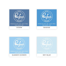 Pinkfresh Studio Premium Dye Cube Ink Pads 4 Colors  Morning Sky