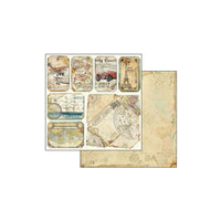 Around The World  Stamperia Double-Sided Paper Pad 8"X8" 10/Pkg