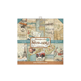 Around The World  Stamperia Double-Sided Paper Pad 8"X8" 10/Pkg