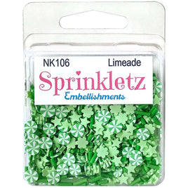 Buttons Galore Sprinkletz Embellishments 12g     Limeade