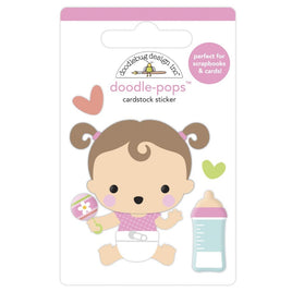 Sweet Girl, Bundle Of Joy - Doodlebug Doodle-Pops 3D Stickers
