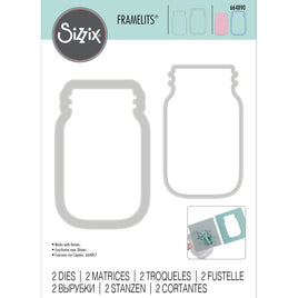 Sizzix Framelits Dies 2/Pkg   Jar