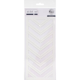Pinkfresh Studio Slimline Stencils 4"X9" 2/Pkg  Double Chevron Layering
