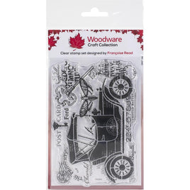 Woodware Clear Stamps Vintage Car