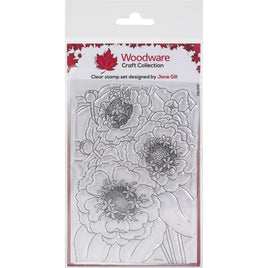 Woodware Clear Stamps 4"X6"    Zinnia