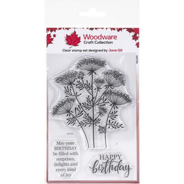 Woodware Clear Stamps 4"X6"     Queen Anne's Lace