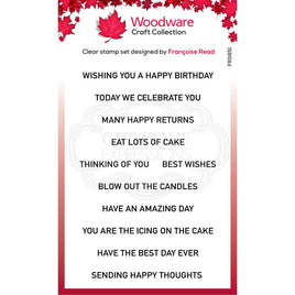 Woodware Clear Stamps Birthday Surprise