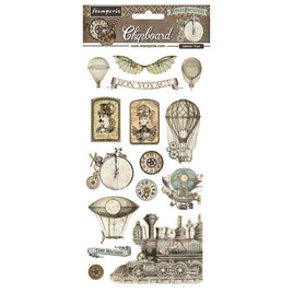 Voyages Fantastiques    Stamperia Adhesive Chipboard 6"X12"
